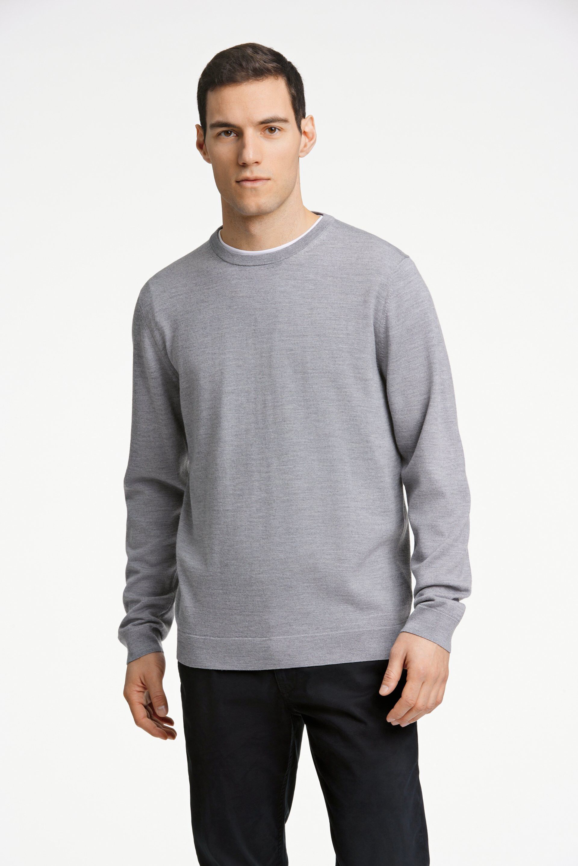 100 % merino crew neck knit