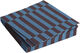Pattern Napkins-Set of 20 Lunch-Anthracite and bordeaux pillar stripe
