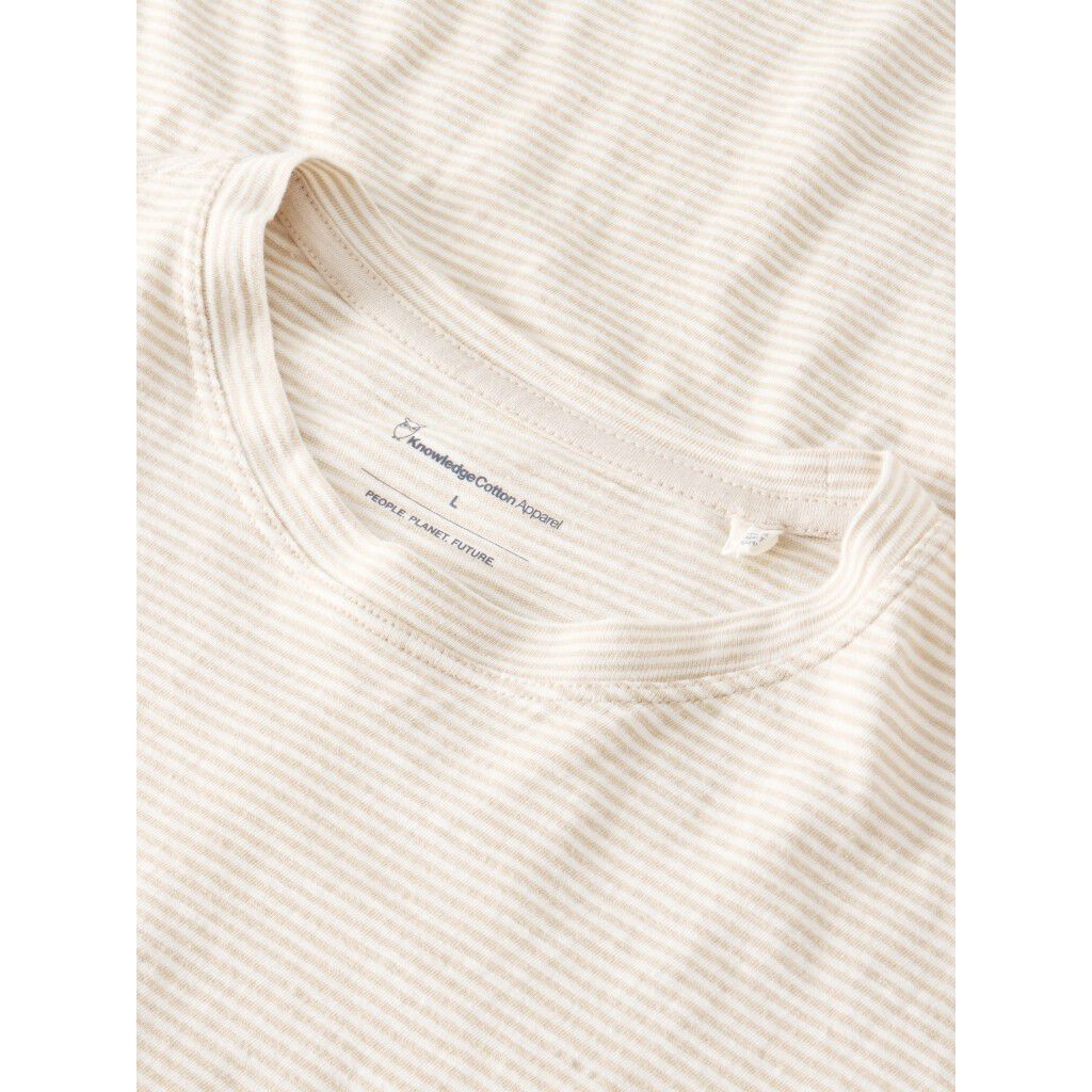 Narrow striped slub tee - GOTS/Vegan