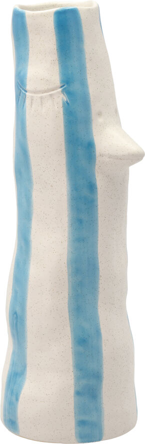 Vase med nebb og øyevipper Styles 34 cm Blå