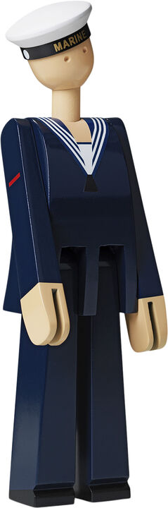 Marine mørk blå/hvid