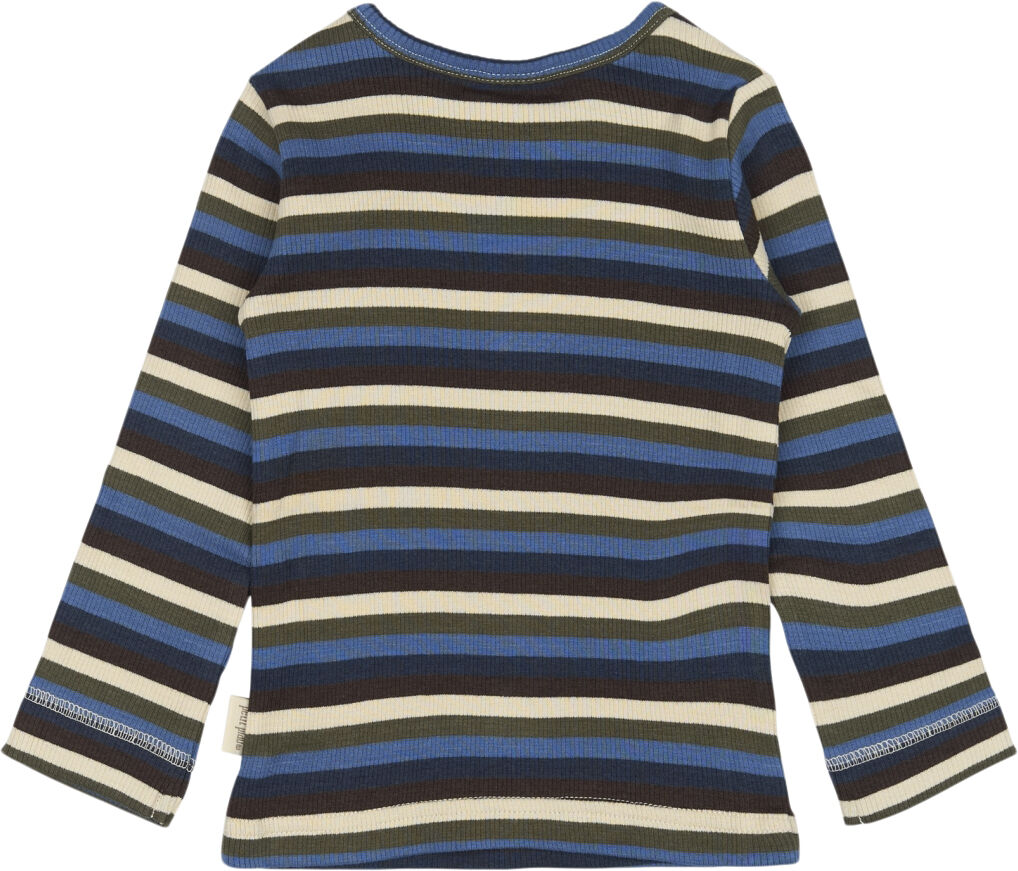T-shirt L/S Modal Multi Striped