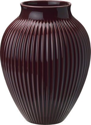 Knabstrup vase H 27 cm ripple berry