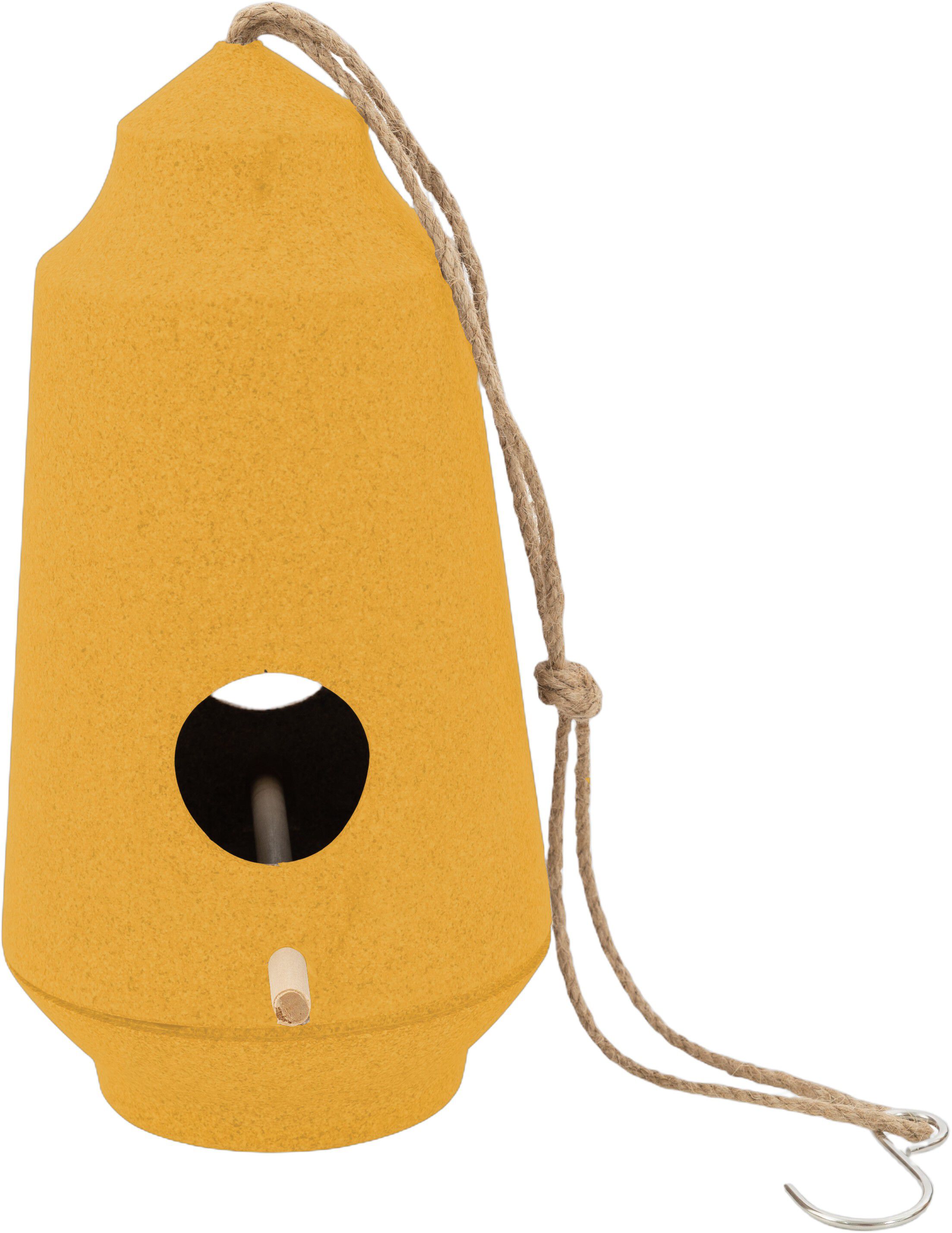 Fuglehus gul okker &oslash; 15. 1cm H 28cm