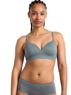 A comfy seamless bra with soft cups