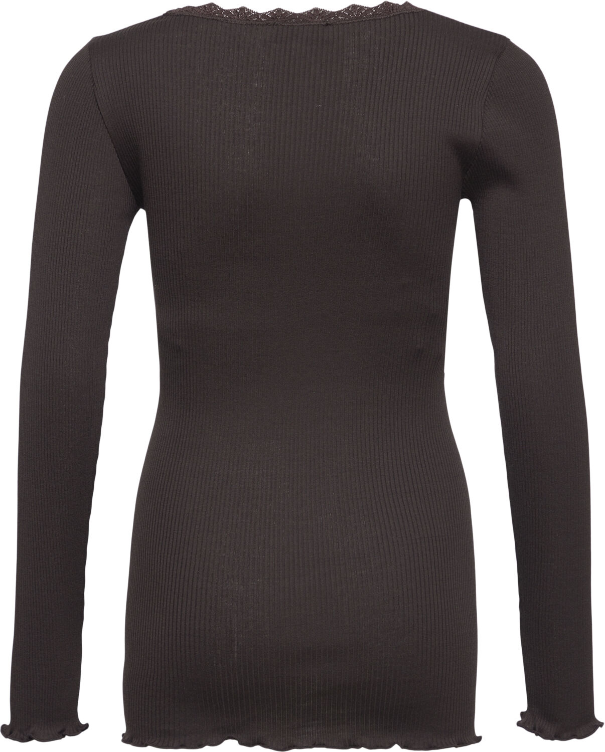 Silk t-shirt w/ lace