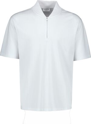 Pique S/S shirt bomber collar