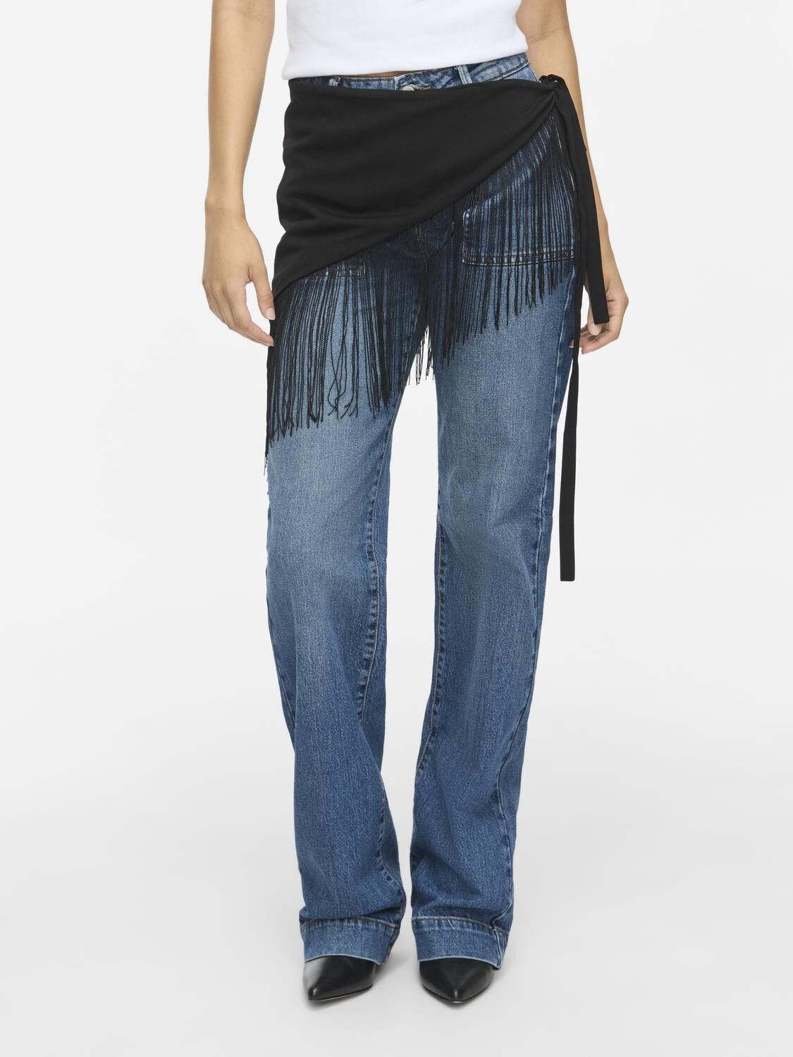 NMNONNA FRINGE WAIST SCARF