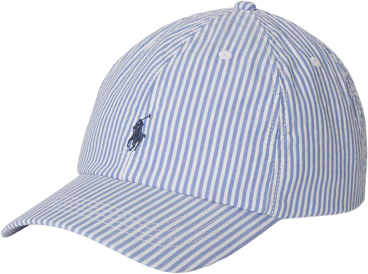Striped Cotton Seersucker Ball Cap Kids