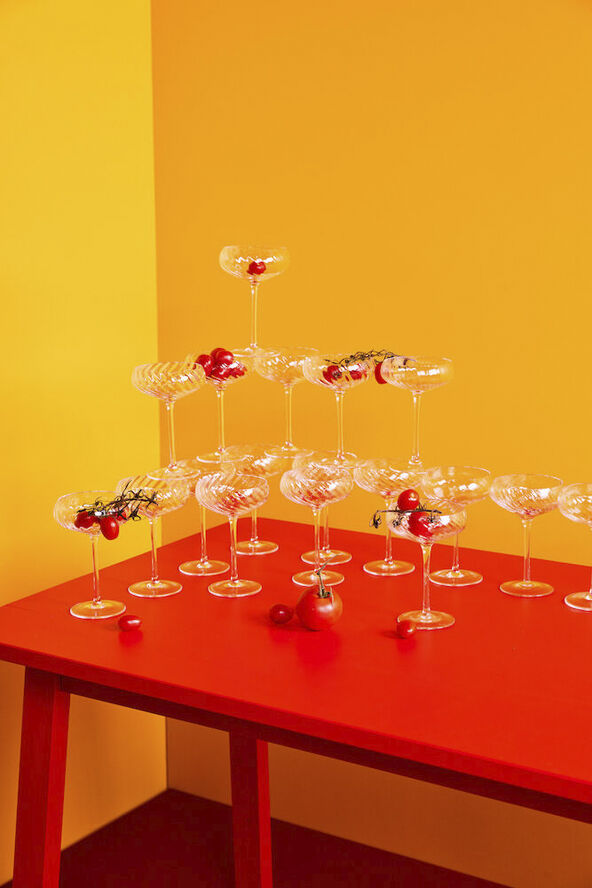 Champagne saucer Opacity 2pcs/set