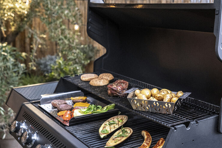 BBQ+ Grillkurv S Sølv Rektangulær