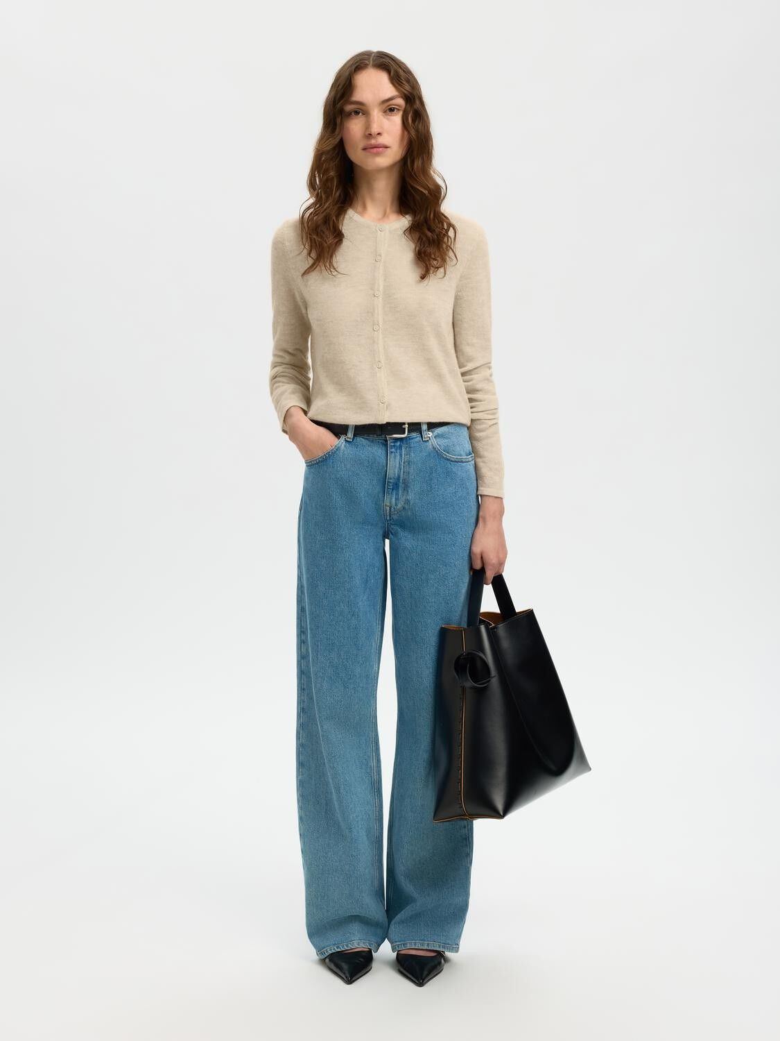 SLFSHIRLEY LS KNIT O-NECK CARDIGAN