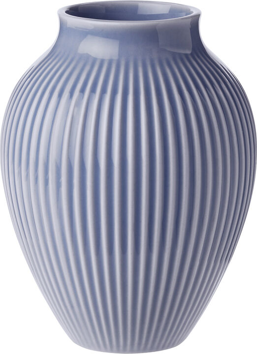 Knabstrup vase H 12. 5 cm ripple lavender