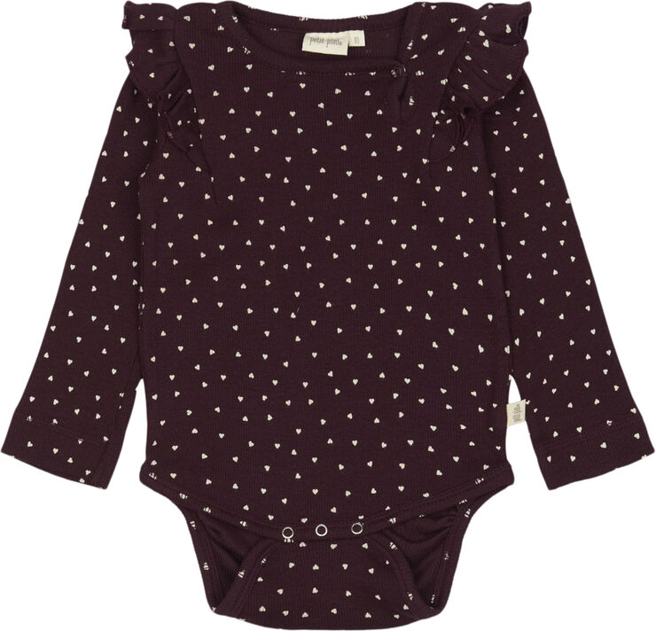 Body L/S Frill Modal heart