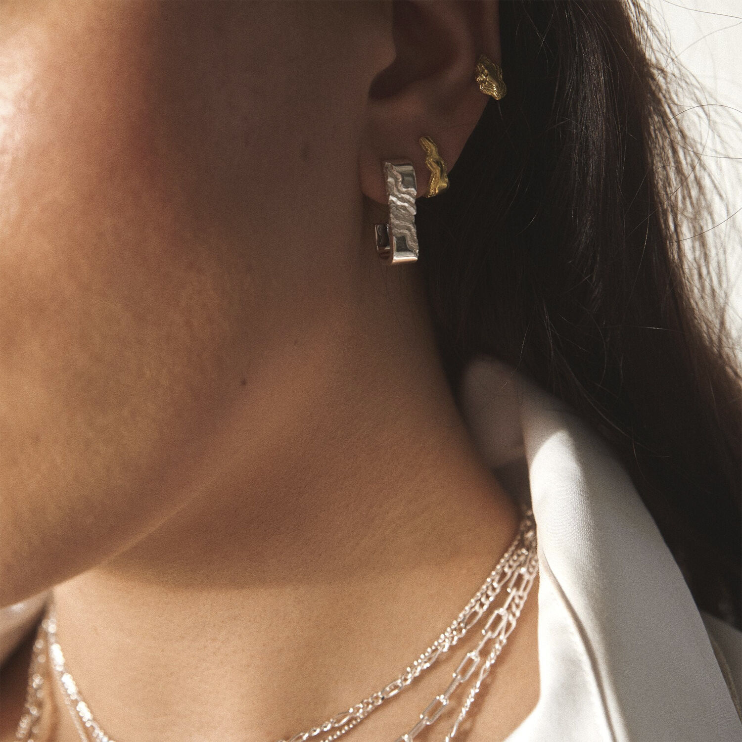 Small Blurry Layers Earrings