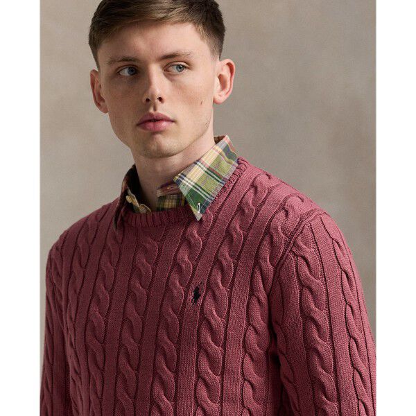 Cable-Knit Cotton Sweater