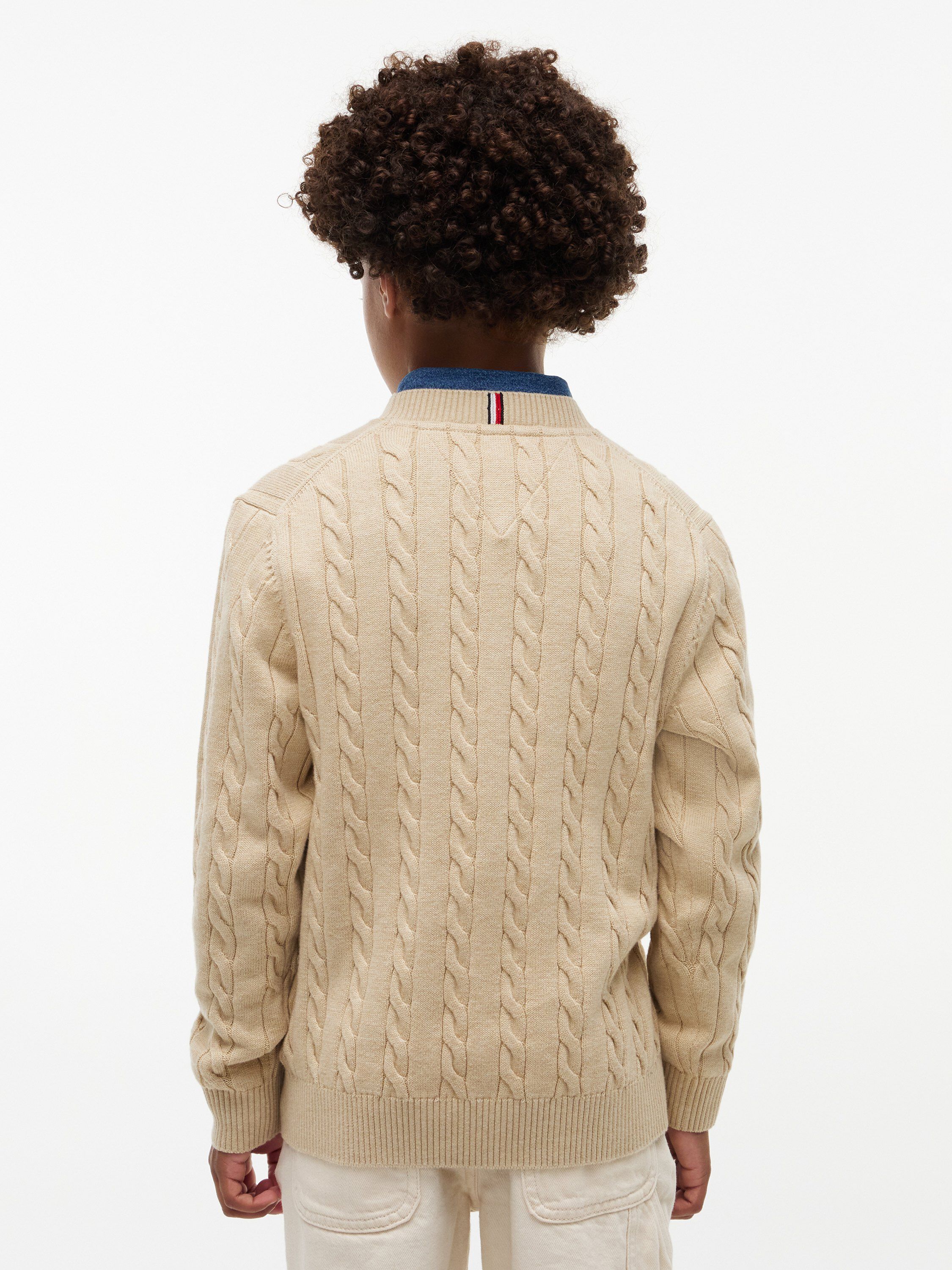 Cable Knit Crew Neck Jumper