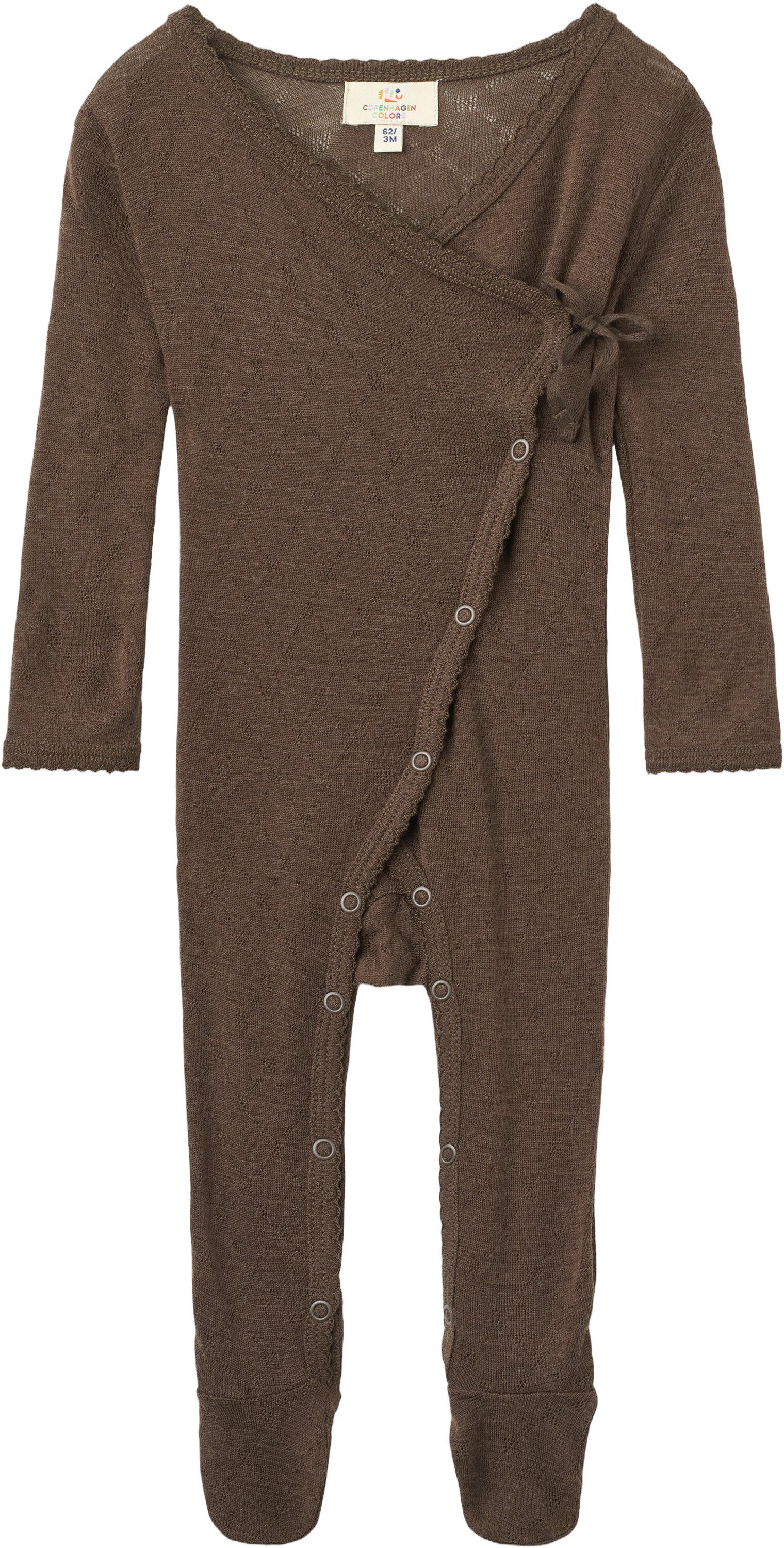 Lt. Knitted Pointelle Cross-Over Full Body