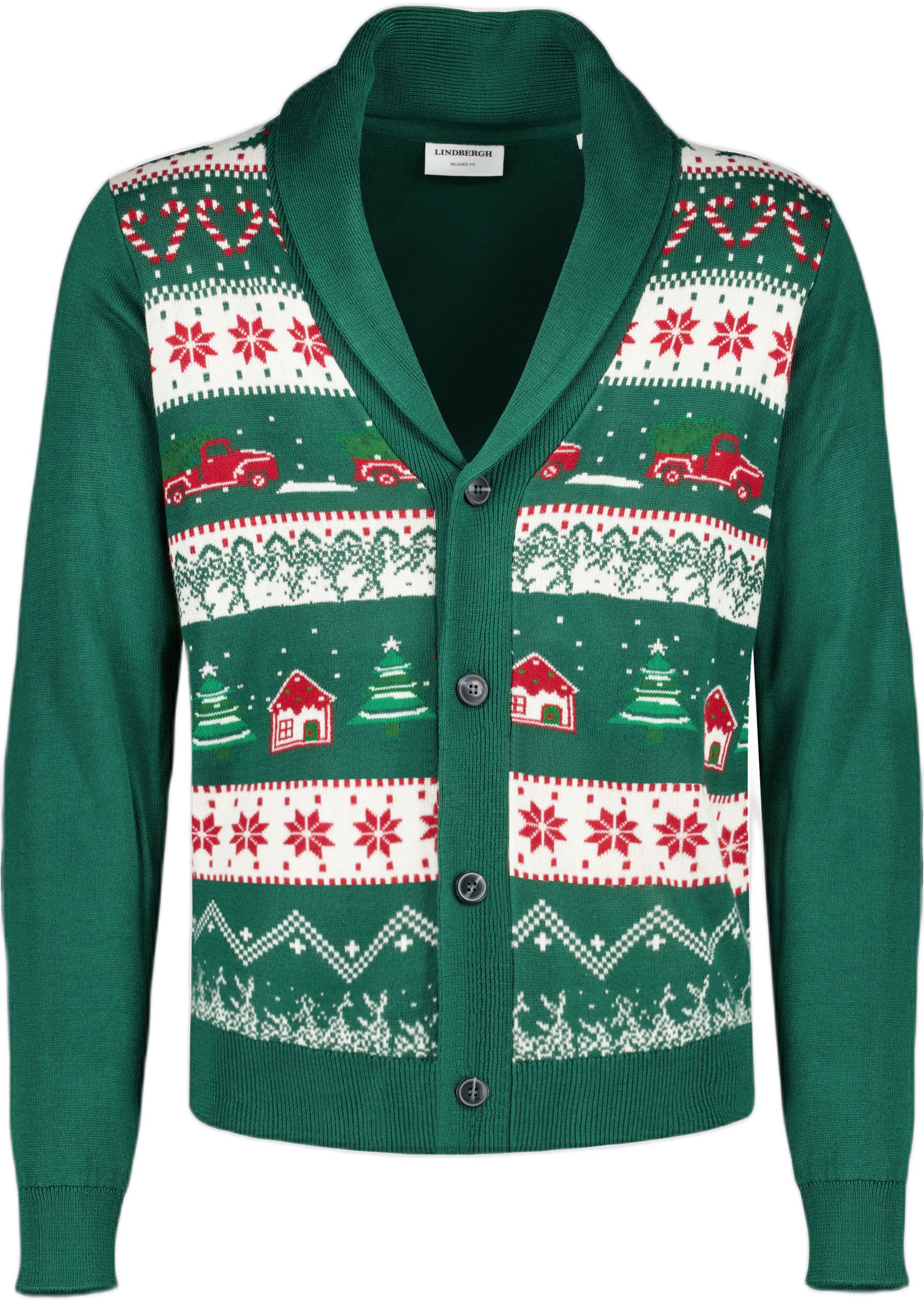Xmas shawl collar cardigan