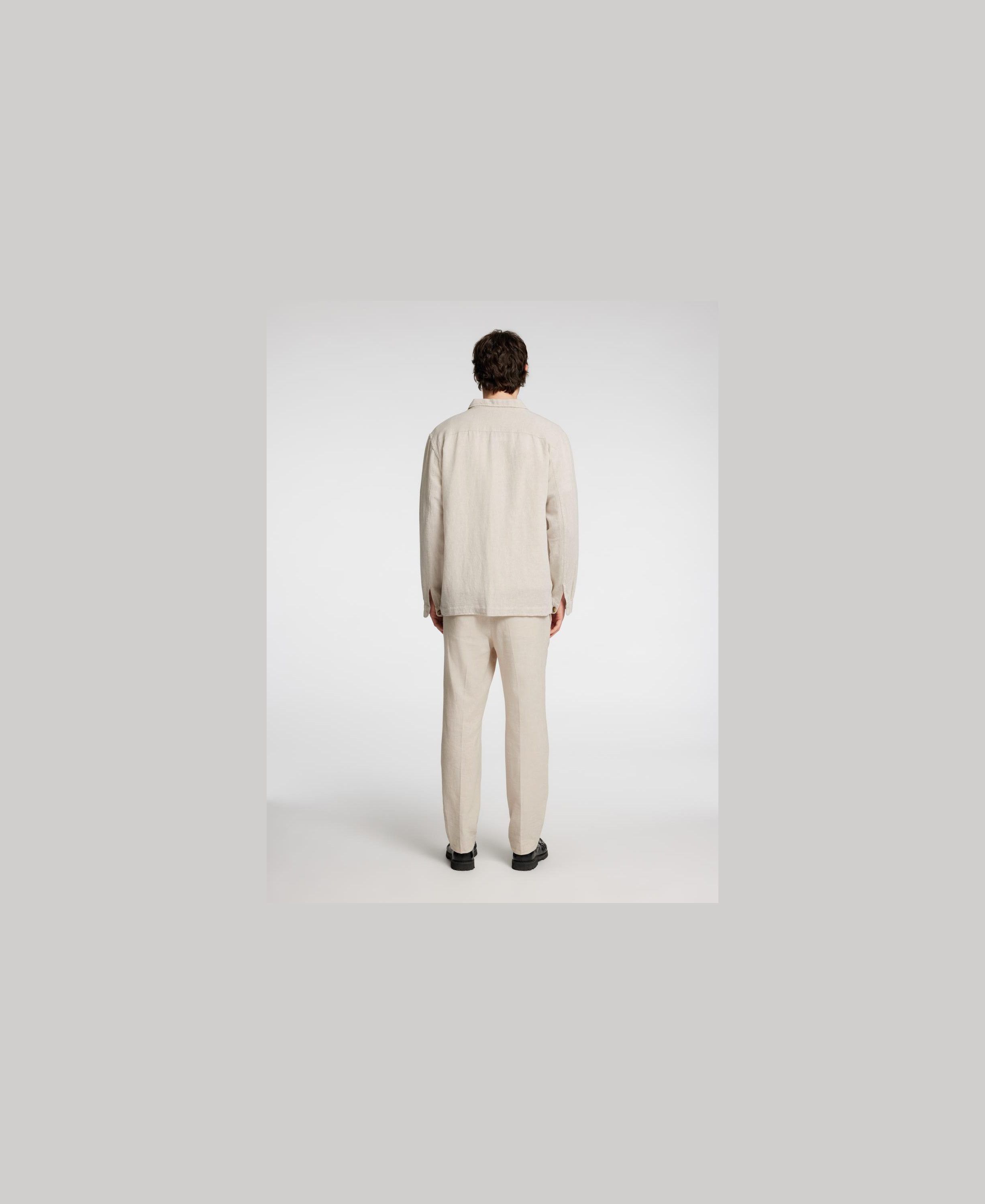 Slh-Leroy Linen Blend Overshirt Ls Noos