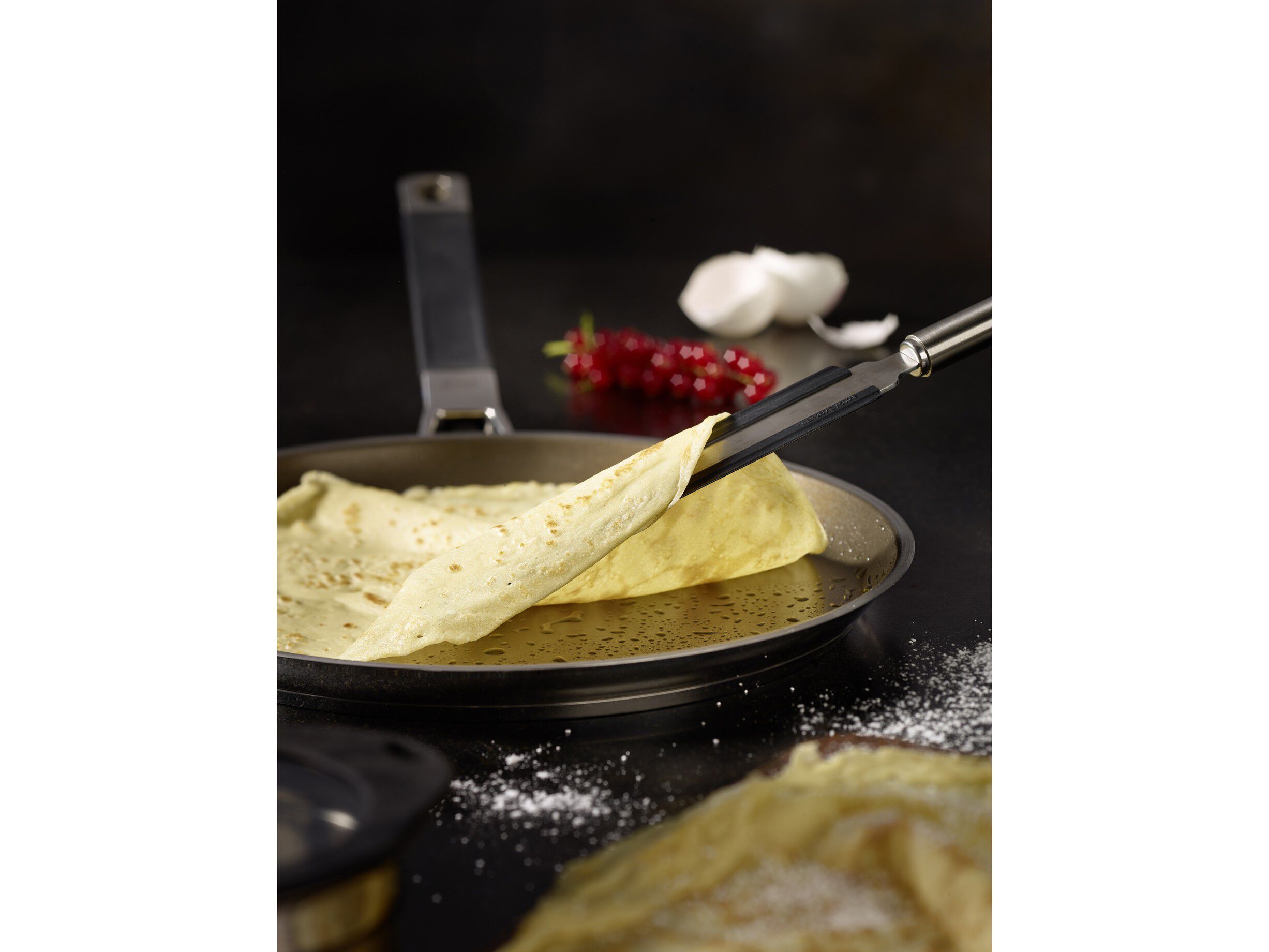 Spade/pannekakevender rett 32 cm St&aring;l/Silikon