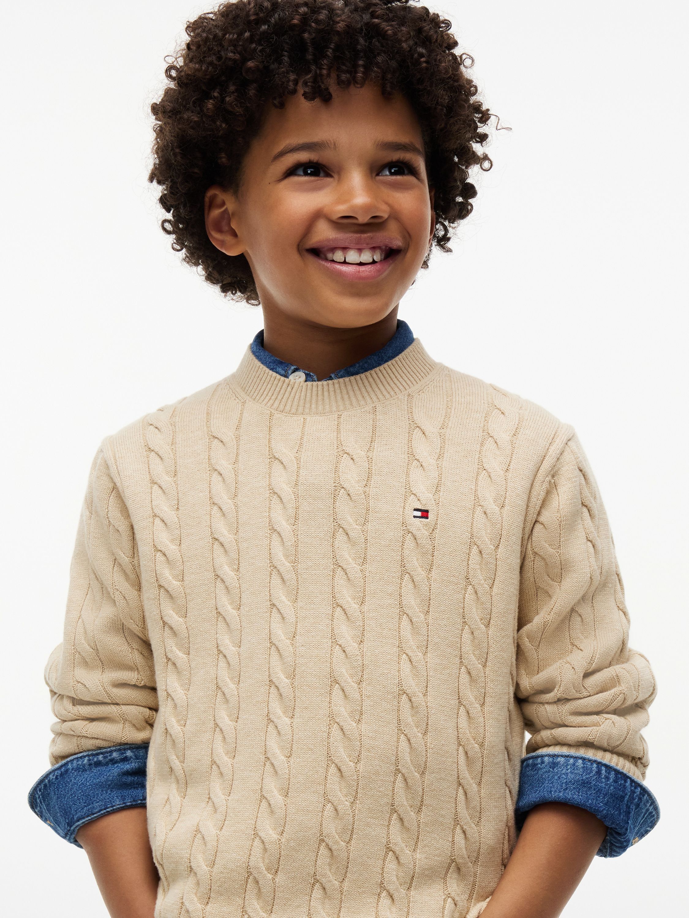 Cable Knit Crew Neck Jumper