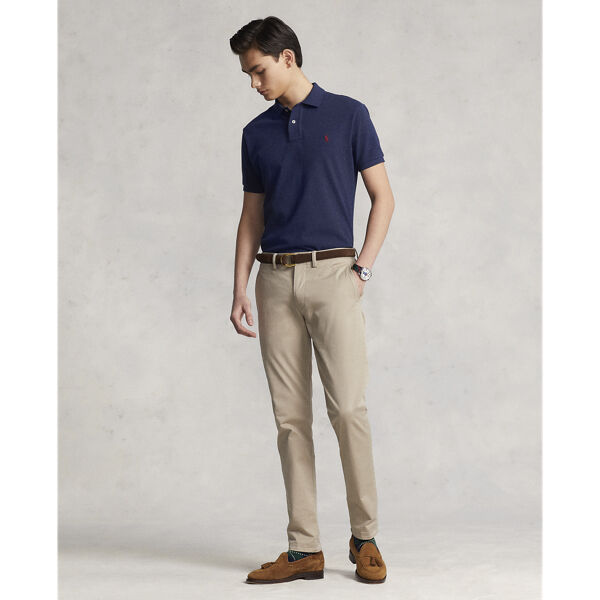 Custom Slim Fit Mesh Polo Shirt