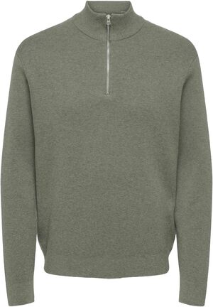 ONSTING LIFE REG HALF ZIP KNIT NOOS