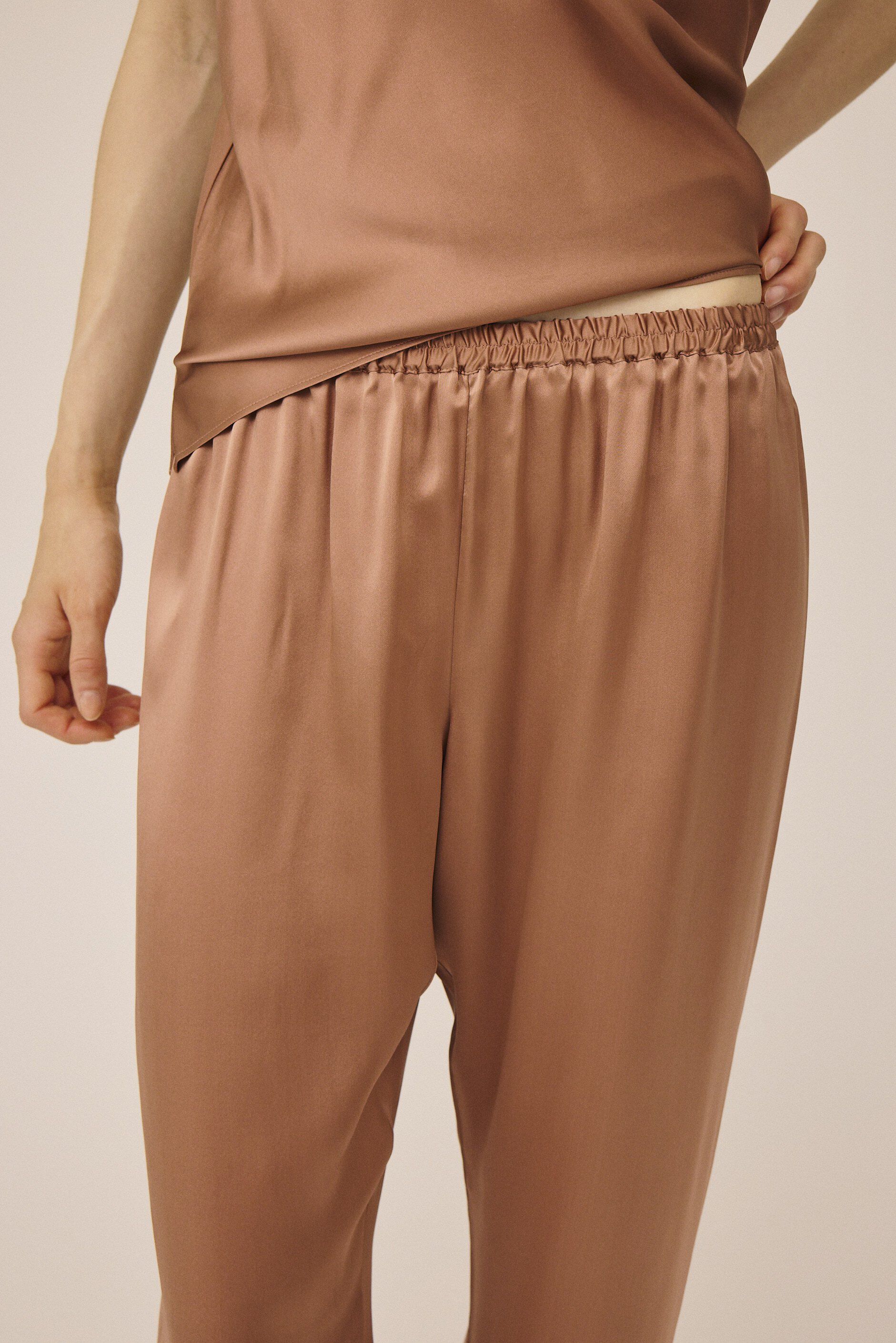 Moon 2 G - Regular Pyjamas Trousers, 100% Silk