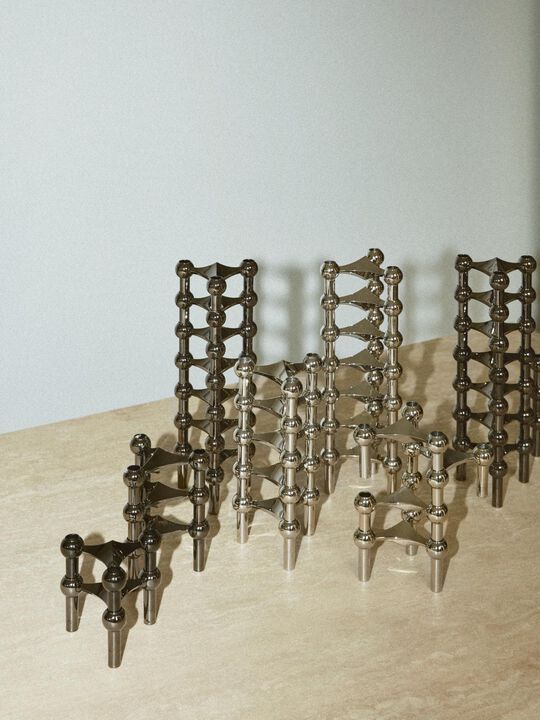 STOFF Nagel® lysestage krom