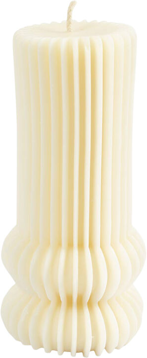 Silikoneform, Rillet cylinder med buer, H: 12,5 cm, diam. 6