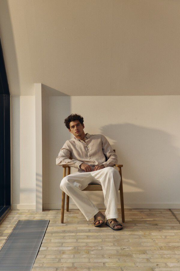 CFENGO 100% LINEN PANTS