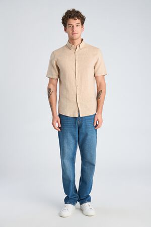 Cotton/linen shirt S/S