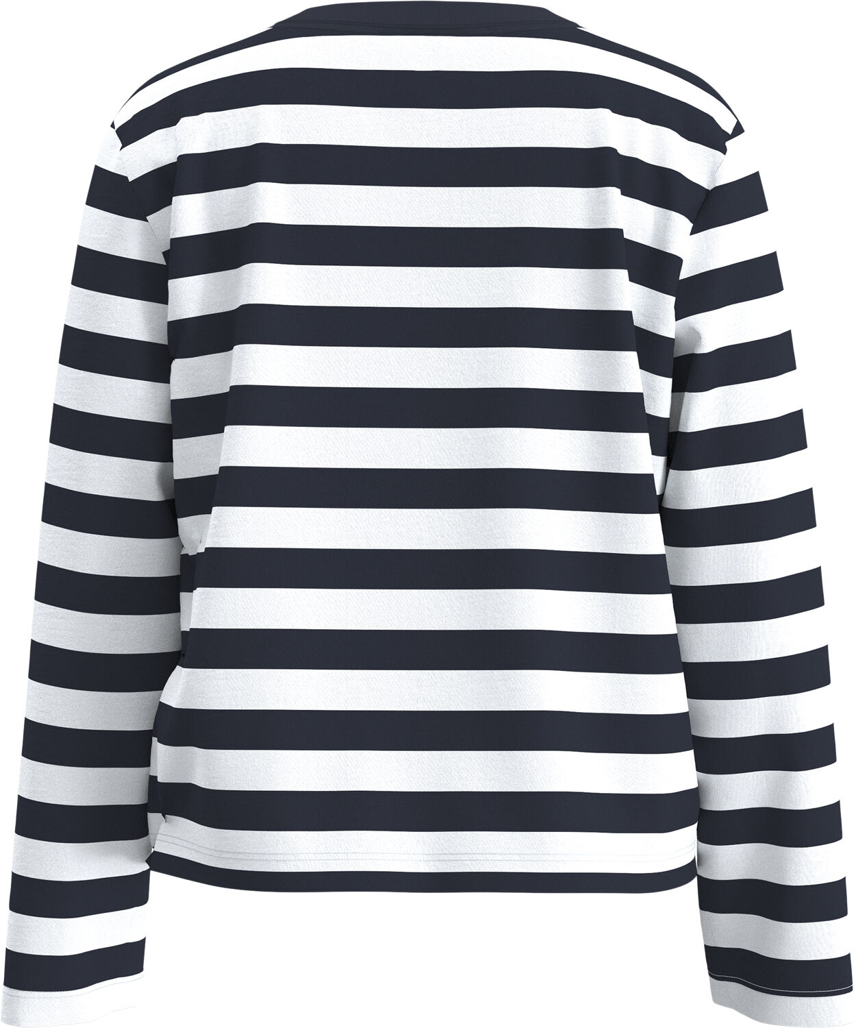 Slfessential Ls Striped Boxy Tee Noos