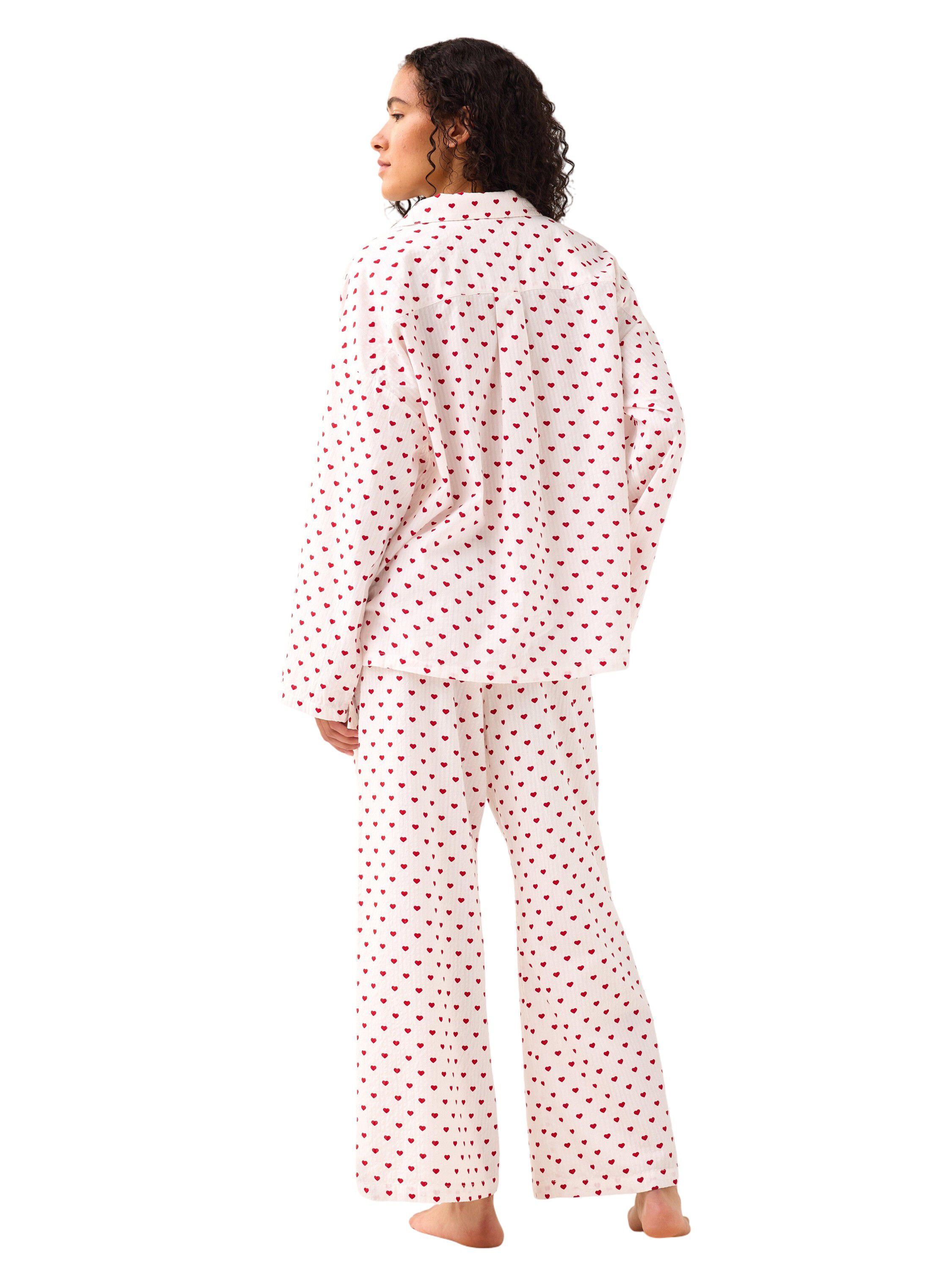 Cropped pyjama trousers in soft see