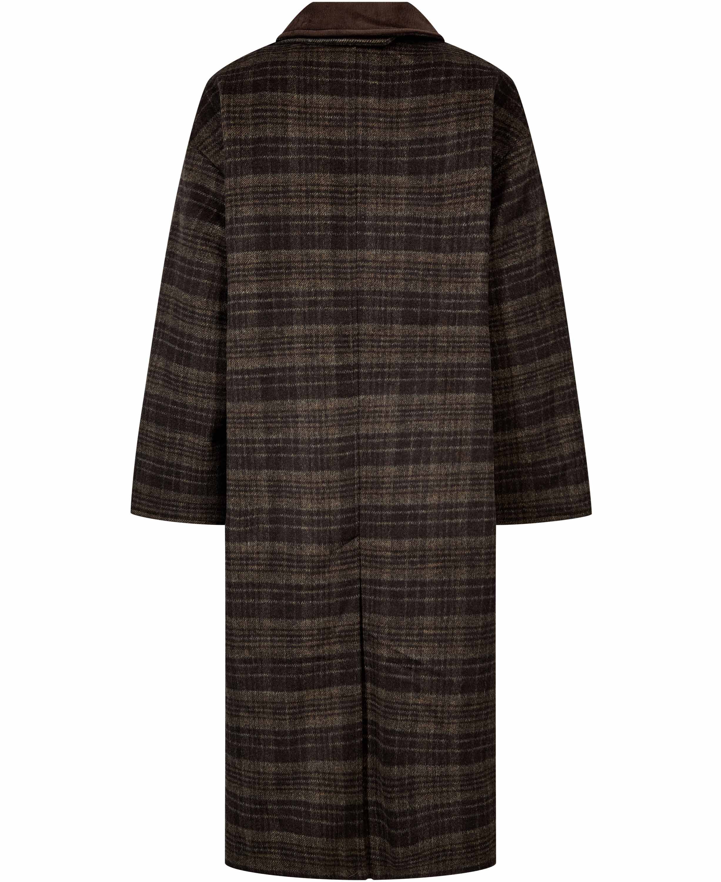 Emmy Wool 1 Coat with corduroy detail - GRS