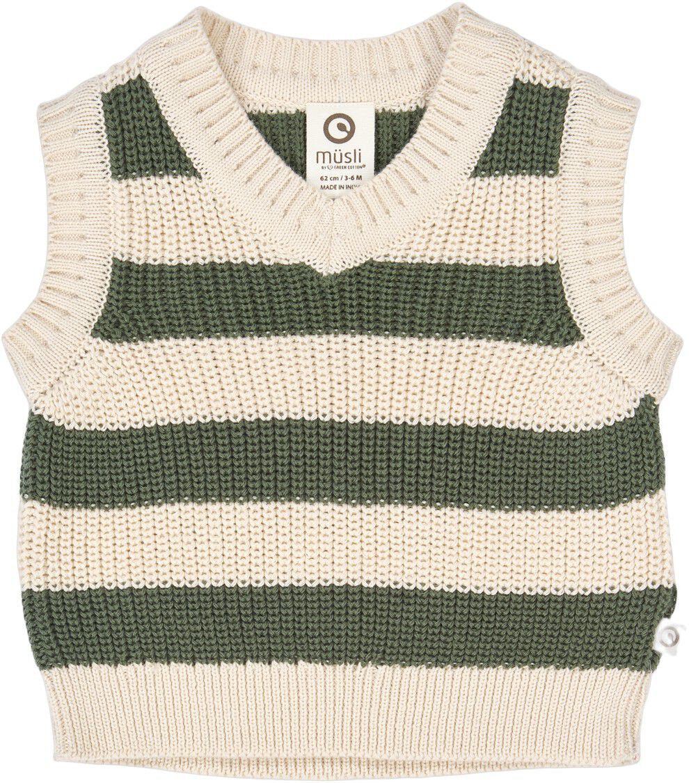 Knit stripe vest baby