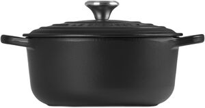 Rund 20 cm støbejerngryde Black