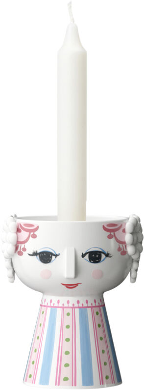 Eva Lysestage H9. 5 cm pink