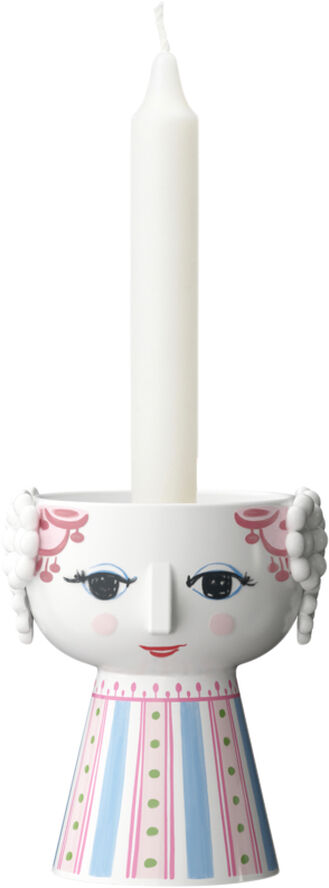 Eva Lysestage H9. 5 cm pink