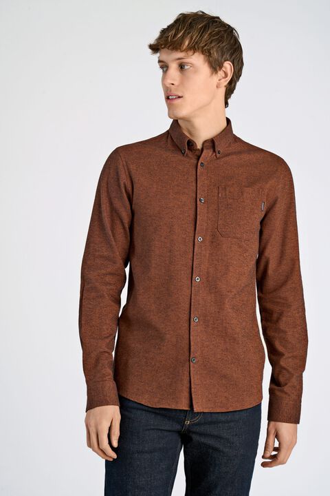 Brushed twill shirt L/S