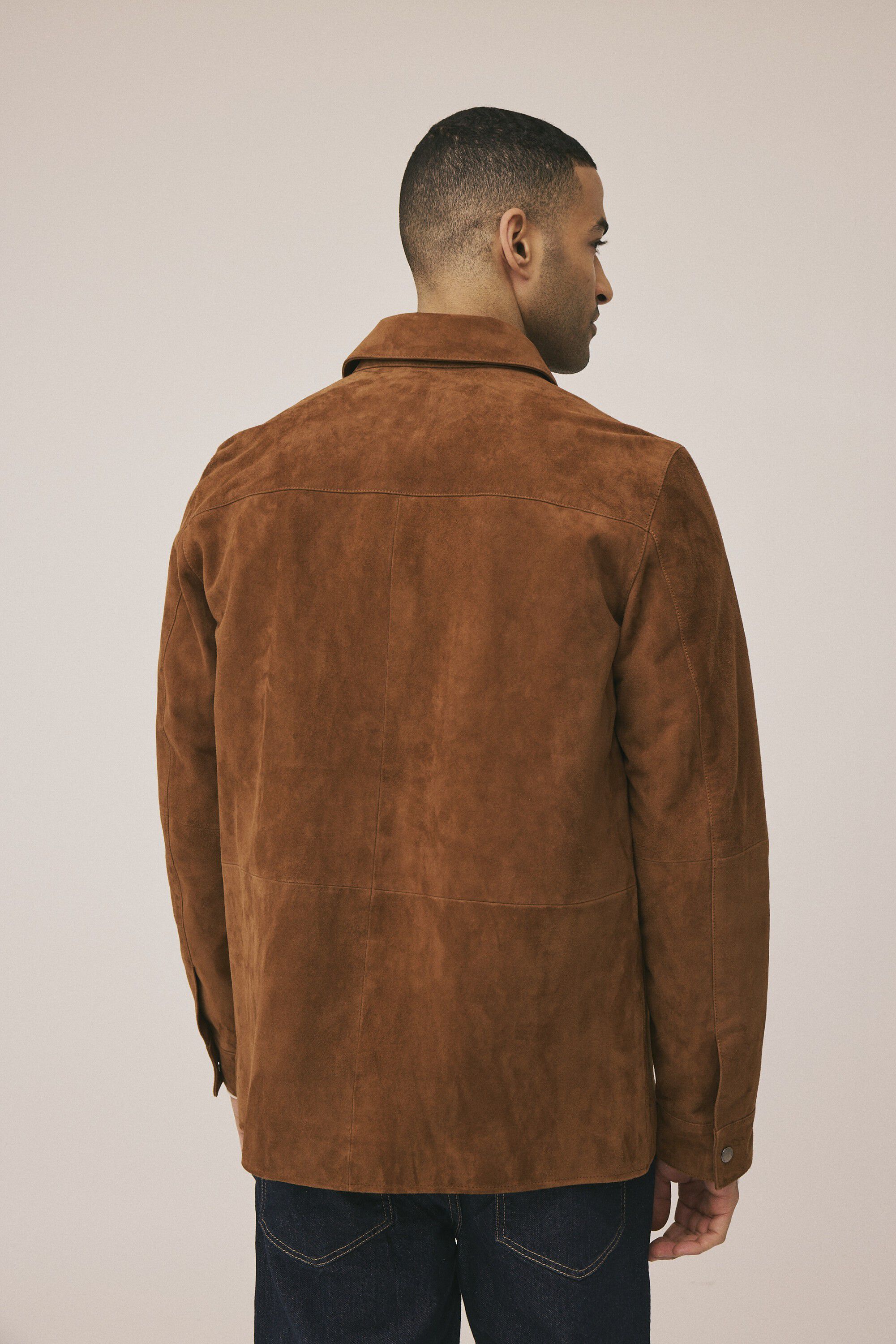 Colter suede overshirt - LWG