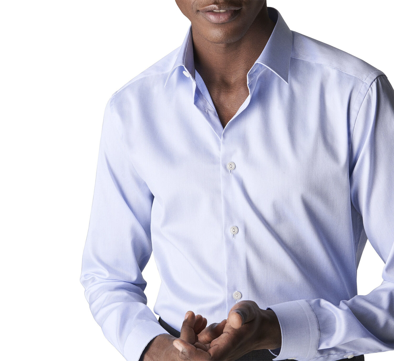 Super Slim Fit White Signature Twill Shirt