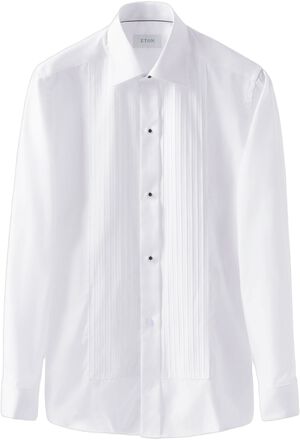 Plissé black tie shirt - Slim Fit