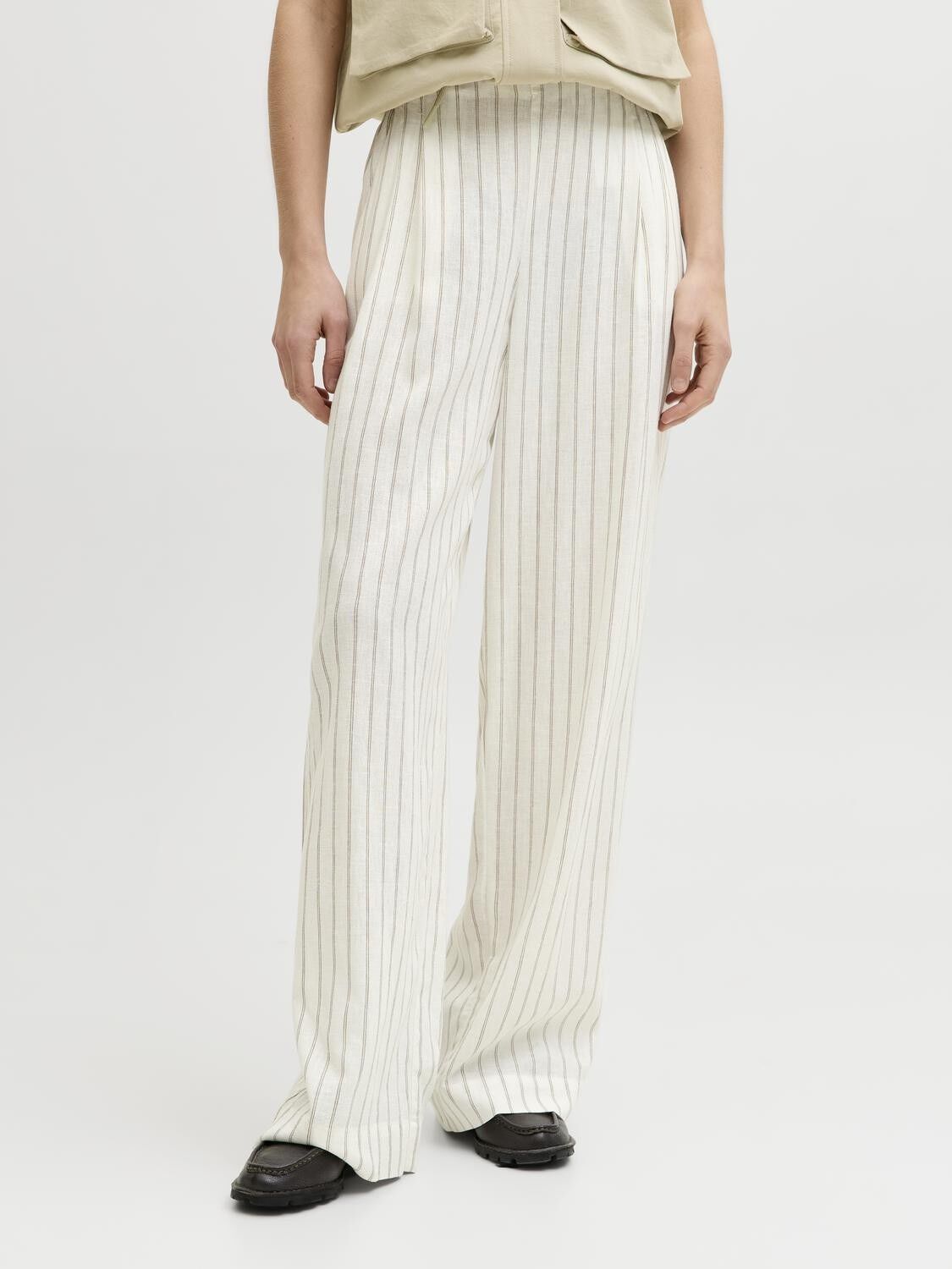 Jxalmira Linen Blend Hw Pant Wvn Ln