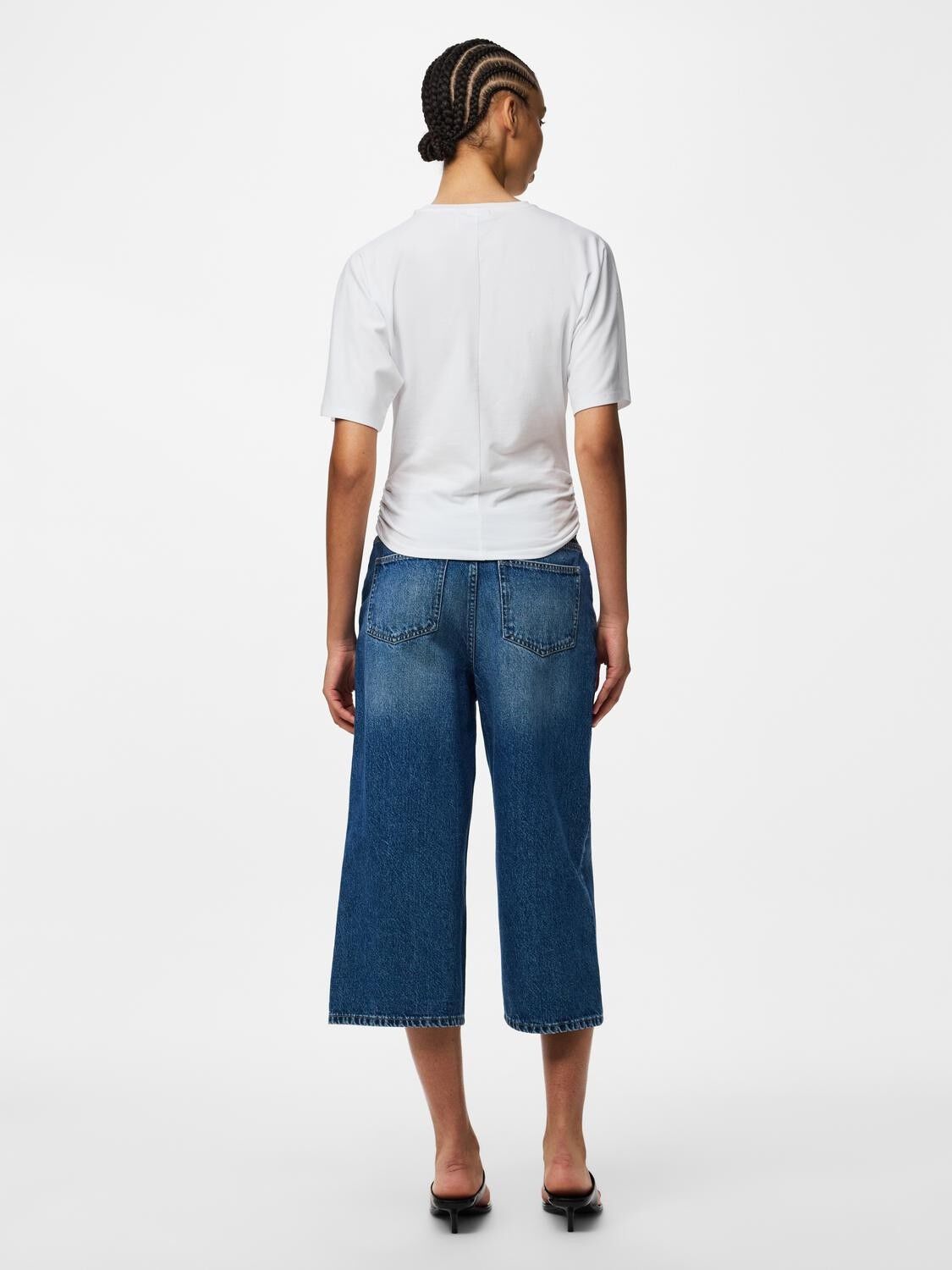 Pcalli Ss O-Neck Top Jrs Dm