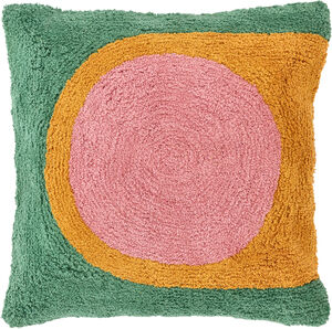 Pute Styles 45 x 45 cm Grønn/Rosa/Brun 100% Bomull