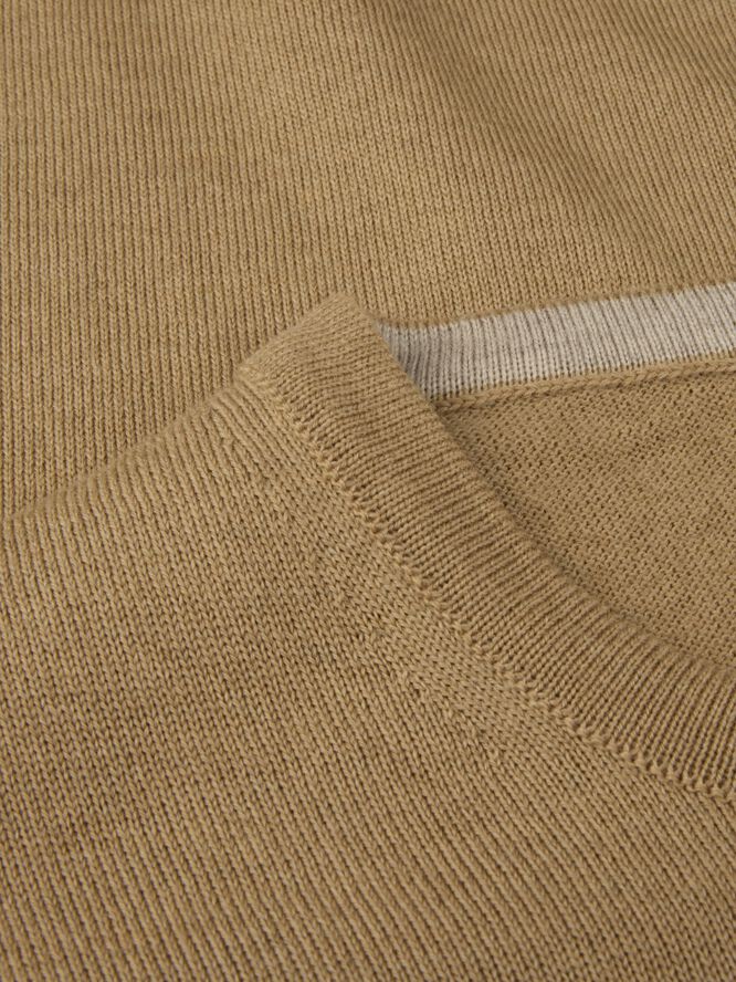 Sweater Knitted Crew Neck With Patch Merino Wool