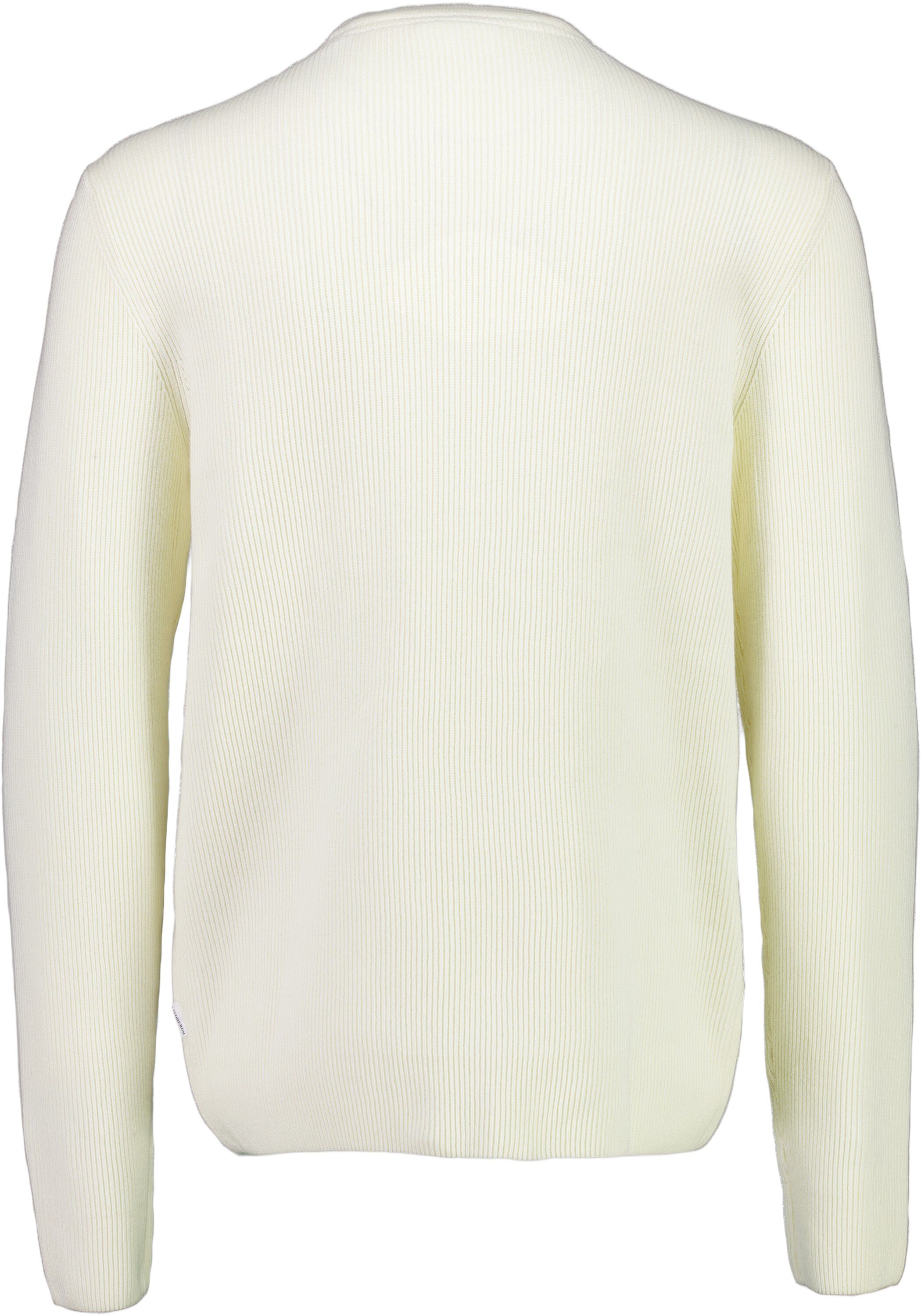 Rib knitted o-neck knit