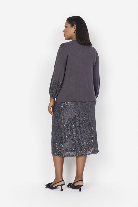 Curvy WA-KATHRINE 2 Nederdel Mørk grå